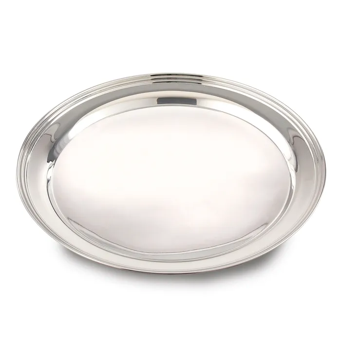 Leeber Round Tray Silver Stainless Steel Leeber Bracelets Leeber Round Tray Silver Stainless Steel Leeber Bracelets