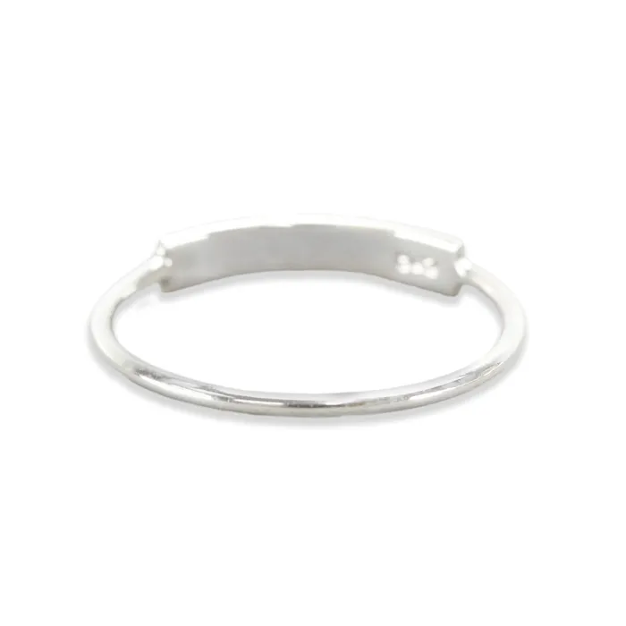 PSV Rings Sterling Silver Thin Tab Ring Stamping Blank SIZE 9