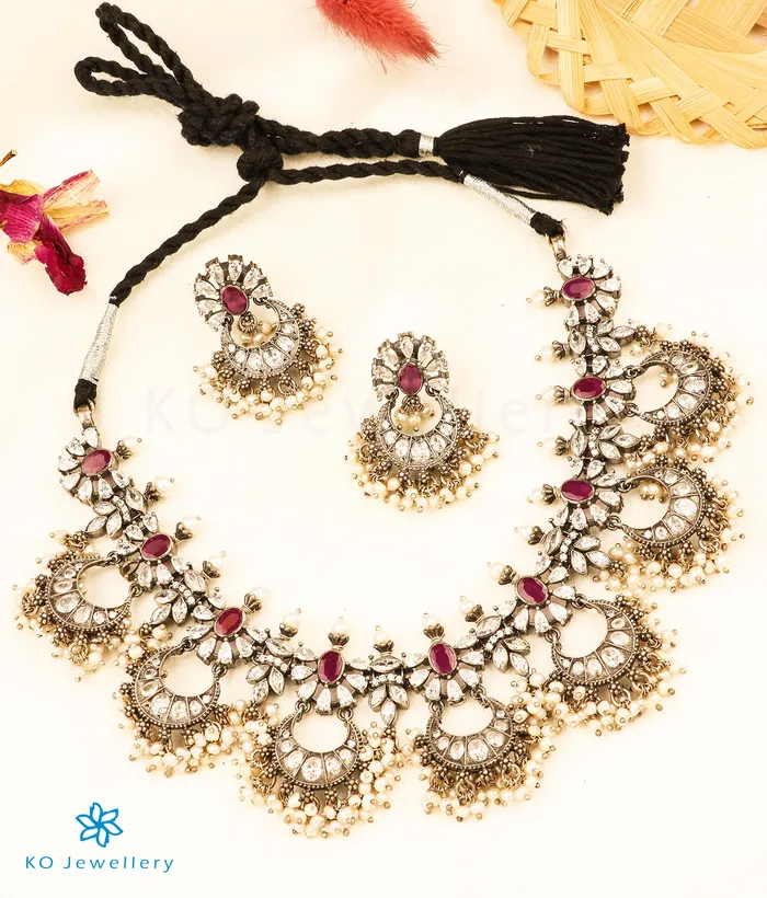 The Kamalini Silver Pearl Necklace Silversmith Necklaces