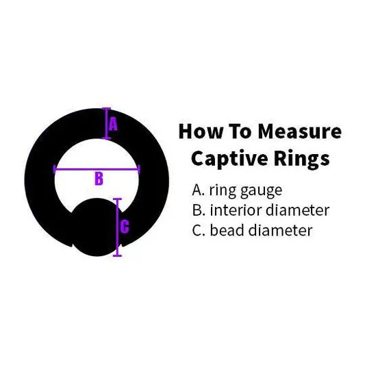 Anatometal Rings 4g Titanium Rubber Captive Bead Ring by Anatometal Anatometal Rings 4g Titanium Rubber Captive Bead Ring by Anatometal