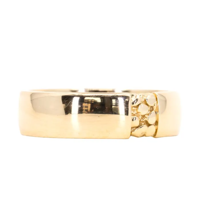 Anueva Jewelry Rings Ravine Band 6mm Recycled Gold Wedding band