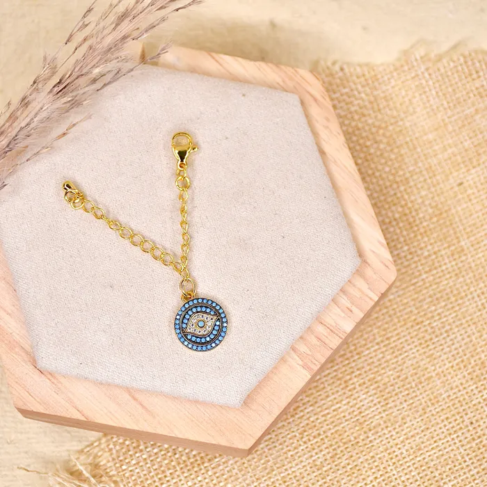 Charm Necklaces Upakarna Sunburst Evil Eye Watch Charm
