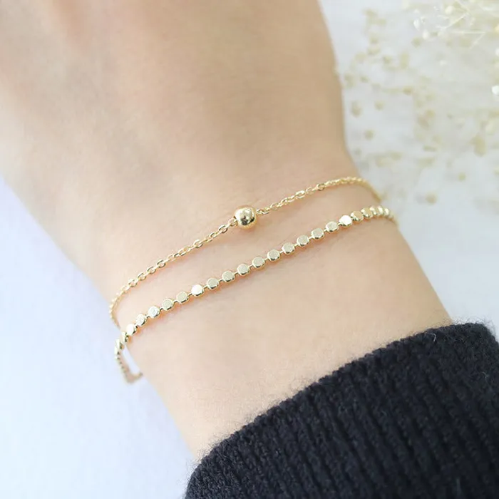 MinimalBijoux 14K Gold Layered Ball Bracelet Bracelets