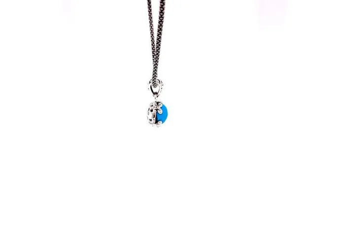 Necklaces Samuel B Glow Necklace Turquoise