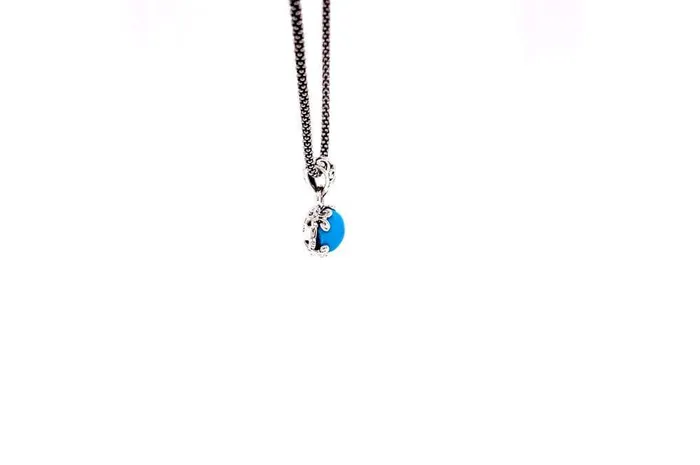 Necklaces Samuel B Glow Necklace Turquoise