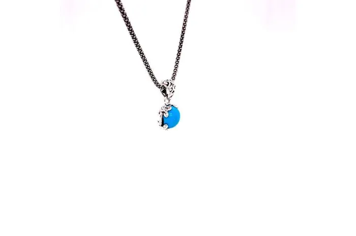 Necklaces Samuel B Glow Necklace Turquoise