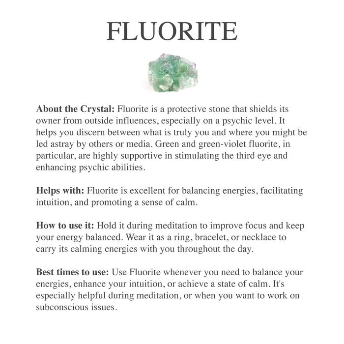 Rings Beau Life Double The Attention Fluorite Ring