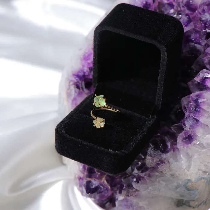 Rings Beau Life Double The Attention Fluorite Ring