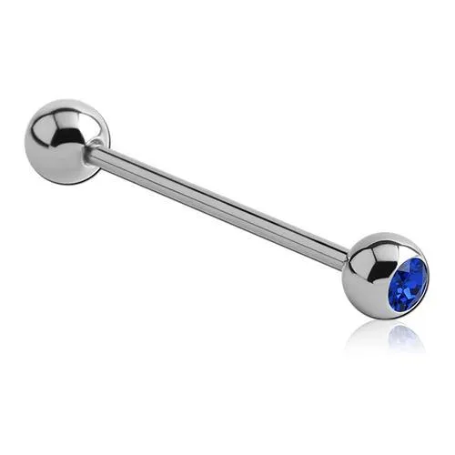 Tulsa Body Jewelry Bracelets 16g CZ Stainless Industrial Barbell